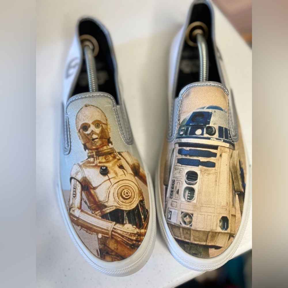 Star Wars X Sperry Top Sider Slip On Canvas Shoes Men's Sz 10.5 Large Graphic